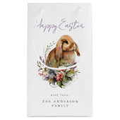 Paaspaashaas met bloemen klein cadeauzakje (Achterkant)