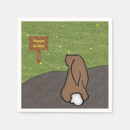 Paaspaashaas Papieren Servetten (Voorkant)