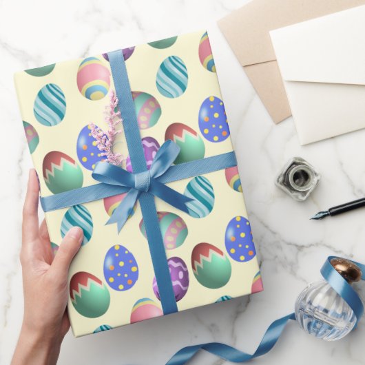 Paaspaasmakreel Easter Party Egg Hunt Fun Cadeaupapier (Geschenken)
