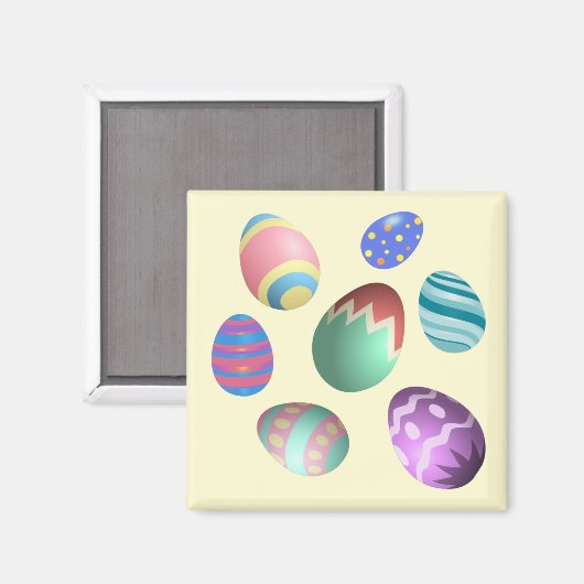 Paaspaasmakreel Easter Party Egg Hunt Fun Magneet (Voorkant / Achterkant)