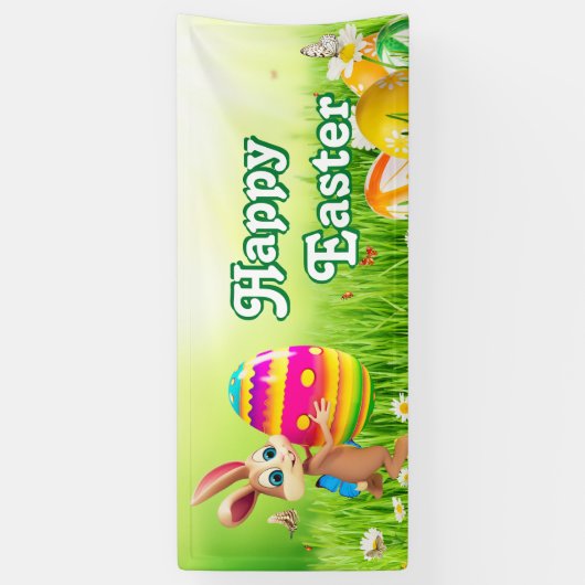 Paaspaaspaasen met eitjes met eitjes spandoek (Verticaal)