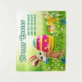 Paaspaaspaasfeest en eitje voor paastijd wandkleed (Voorkant)