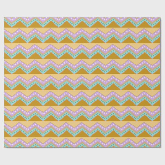 Paaspaaspap Zig Zag Patroonpapier Cadeaupapier (Vlak)