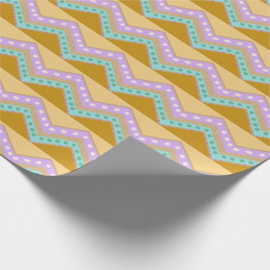 Paaspaaspap Zig Zag Patroonpapier Cadeaupapier (Hoek)
