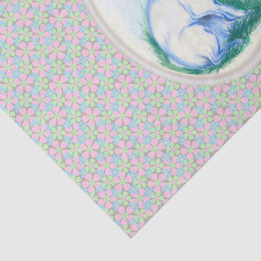 paaspaaspastel op lentesFloral Pattern Tissuepapier (Detail)