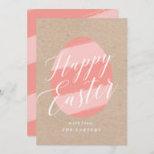 Paaspaasvormig Wenskaart Kaart (Voorkant / Achterkant)