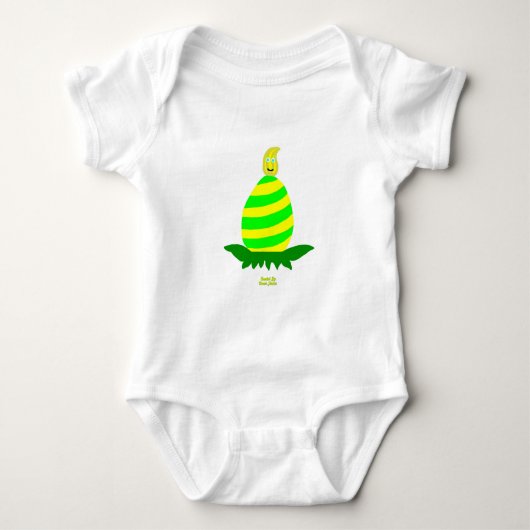 Paaspachter Wishes Baby Jersey Bodysuit (Voorkant)