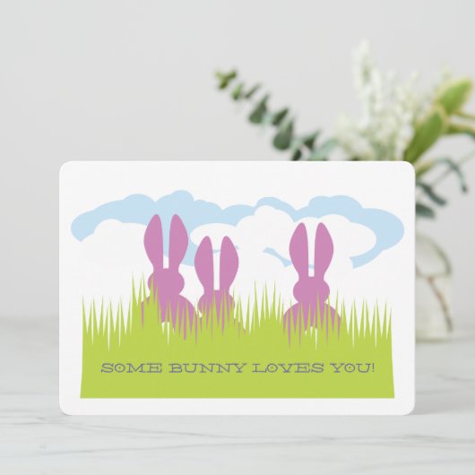 paaspakketkaart aankondiging (Staand voorkant)