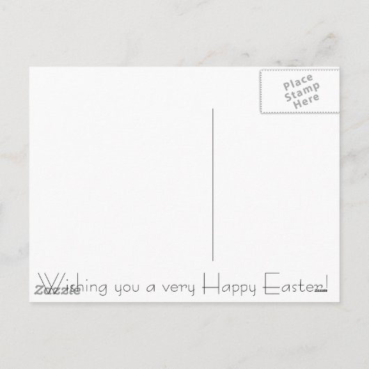 paaspakketkaart feestdagenkaart (Achterkant)