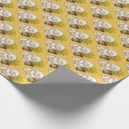paaspakketpapier voor Bunny Holiday Cadeaupapier (Hoek)