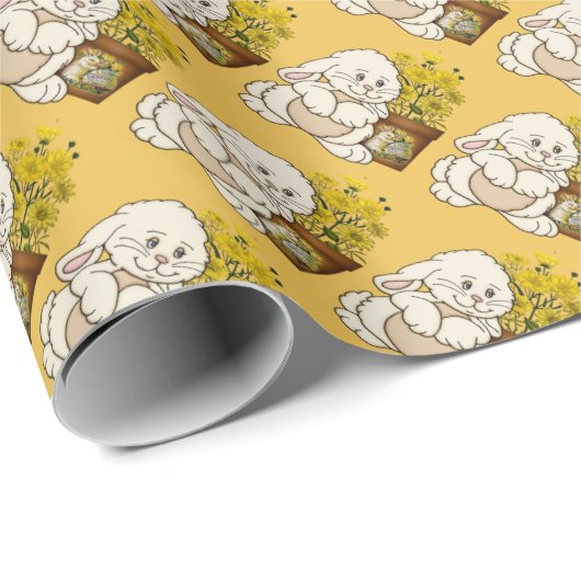 paaspakketpapier voor Bunny Holiday Cadeaupapier (Rol Hoek)