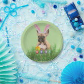 Paaspapier, bord met bulledog (Feest)