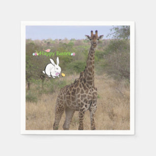 Paaspapier Napkins-Giraffe Servet