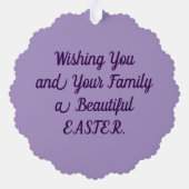  paaspapier Ornament Kaart (Achterkant)