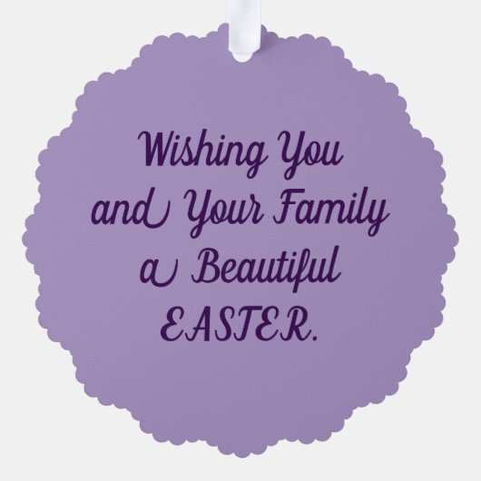  paaspapier Ornament Kaart (Achterkant)