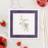 Paaspapier servet is rasterlilie (Insitu)