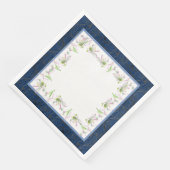 Paaspapier servet is rasterlilie (Hoek)
