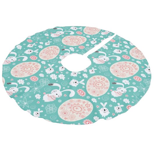 Paasparadeboomrok Imitatie Linnen Kerstboom Kleed (Gekanteld)