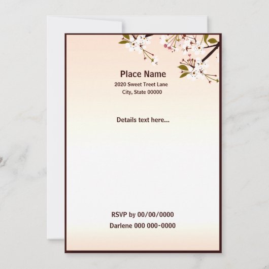 Paaspartij Brunch, dames en heren, uitnodiging (Achterkant)