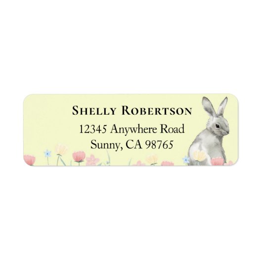 Paaspasta-pasteelgeel Adresetiket Etiket (Voorkant)