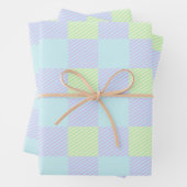 Paaspastel Kleuren Plain Pattern Custom Inpakpapier Vel (In situ)