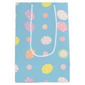 Paaspastel lichtblauw minimalistisch medium cadeauzakje (Achterkant)