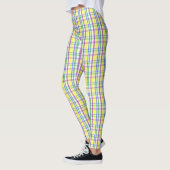 Paaspastel Plaid Spring Pattern Leggings (Links)