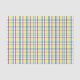 Paaspastel Plaid Spring Pattern Tissuepapier