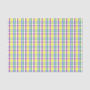 Paaspastel Plaid Spring Pattern Tissuepapier