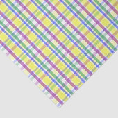 Paaspastel Plaid Spring Pattern Tissuepapier (Detail)