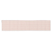 Paaspastel roze beige eieren patroon korte tafelloper (Horizontaal)