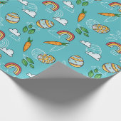 Paaspatroon bevestigen cadeaupapier (Hoek)