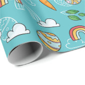 Paaspatroon bevestigen cadeaupapier (Rol Hoek)