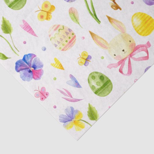 Paaspatroon bevestigen tissuepapier (Detail)