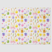 Paaspatroon bevestigen tissuepapier (Voorkant)