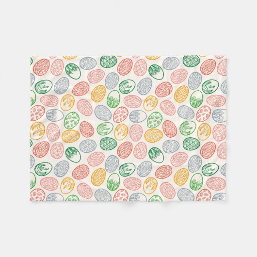  paaspatroon | Fleece Blanket (Voorkant (Horizontaal))