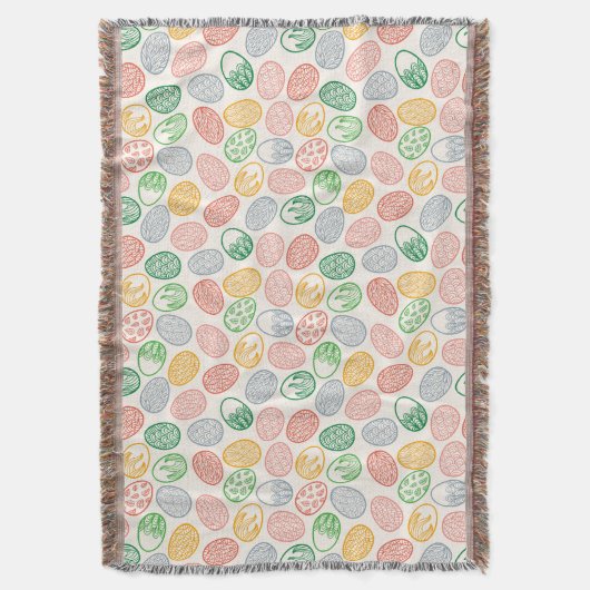 paaspatroon | Throw Blanket Deken (Voorkant Verticaal)