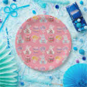 Paaspatroon Vanilla Ice Paper-Borden Papieren Bordje (Feest)