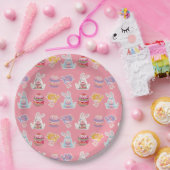 Paaspatroon Vanilla Ice Paper-Borden Papieren Bordje (Feest)