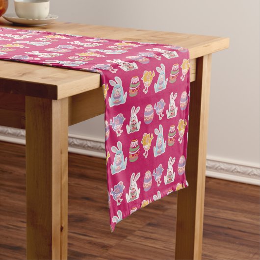 PaasPatroonpatroon Roos Red Table Runner Korte Tafelloper (Voorbeeld)