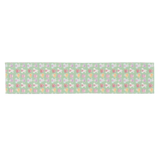 PaasPattern Laurel Green Table Runner Korte Tafelloper (Horizontaal)