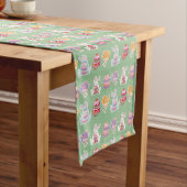 PaasPattern Laurel Green Table Runner Korte Tafelloper (Voorbeeld)