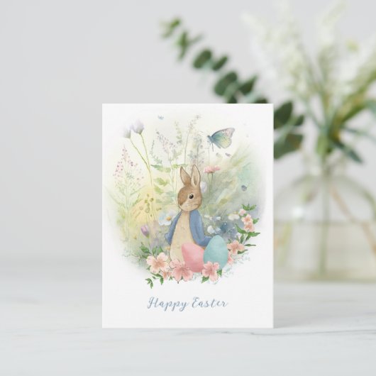 PaasPeter Rabbit Briefkaart (Staand voorkant)
