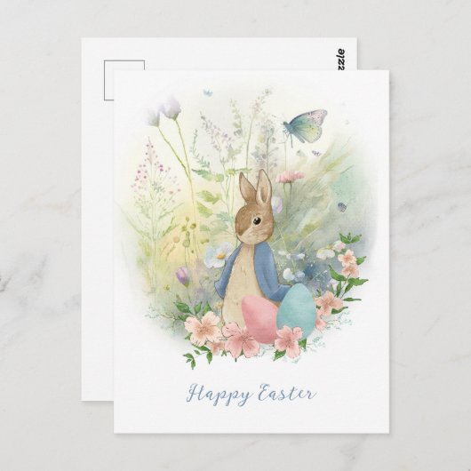 PaasPeter Rabbit Briefkaart (Voorkant / Achterkant)