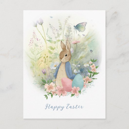 PaasPeter Rabbit Briefkaart (Voorkant)