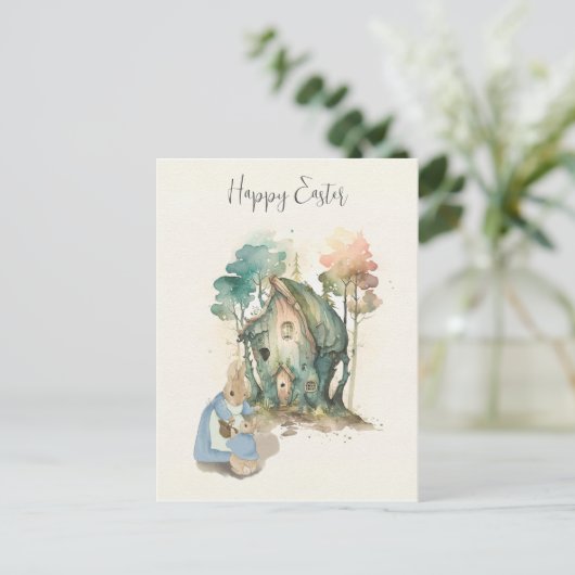 PaasPeter Rabbit Briefkaart (Staand voorkant)