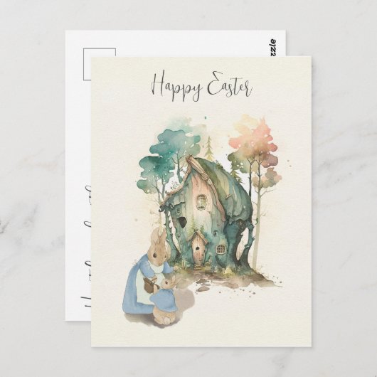 PaasPeter Rabbit Briefkaart (Voorkant / Achterkant)