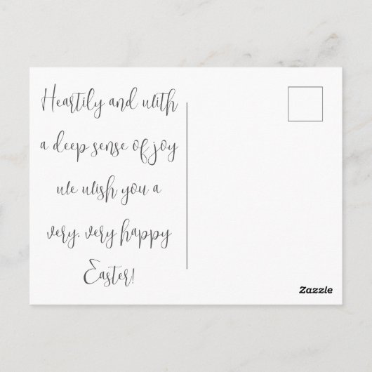 PaasPeter Rabbit Briefkaart (Achterkant)