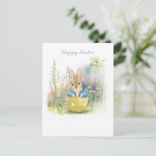 PaasPeter Rabbit Briefkaart (Staand voorkant)