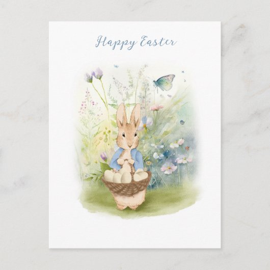 PaasPeter Rabbit Briefkaart (Voorkant)
